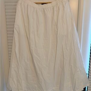 100% Organic Cotton Poplin A-line Maxi Skirt